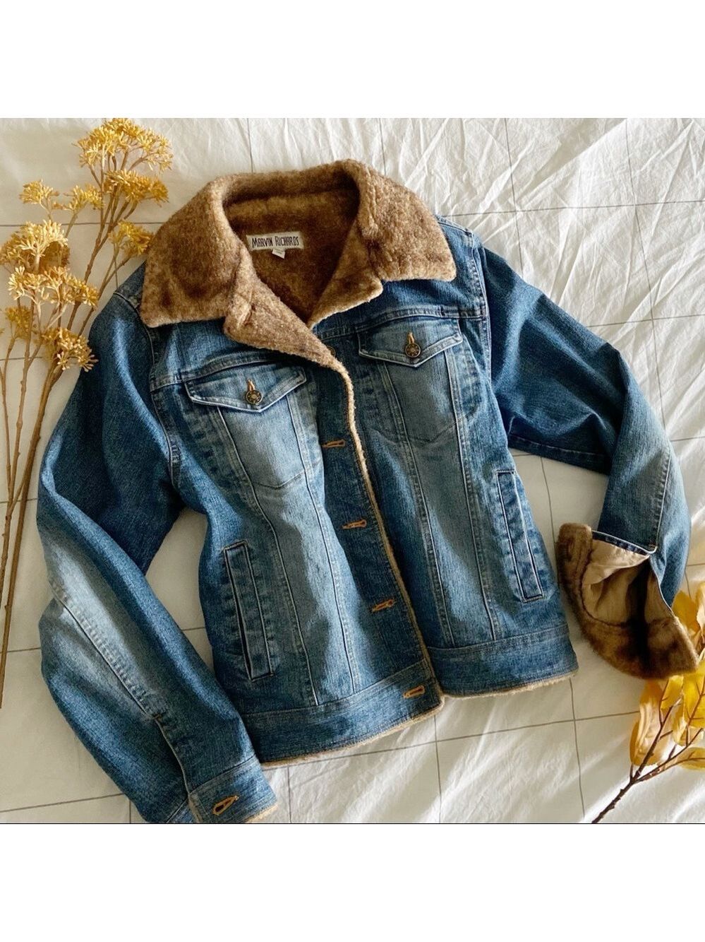 Marvin Richards Denim Jacket with Brown Lining